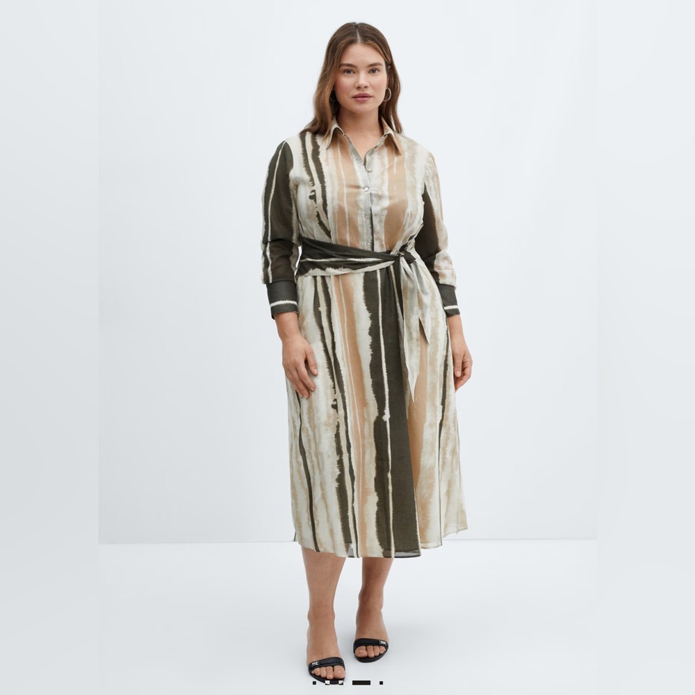 MANGO TIE-DYE SHIRT DRESS